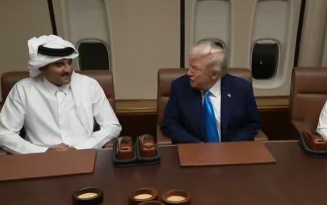 ترامپ و امیر قطر