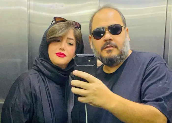 رضا-داوودنژاد-و-همسرش