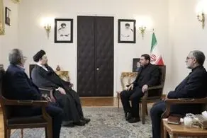 حضور سید حسن خمینی در دفتر سرپرست ریاست جمهوری