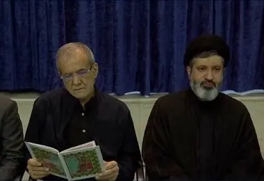 حضور رئیس‌جمهور در مراسم بزرگداشت رهبر شهید انقلاب