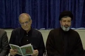 حضور رئیس‌جمهور در مراسم بزرگداشت رهبر شهید انقلاب