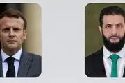 دعوت ماکرون از جولانی برای سفر به فرانسه 