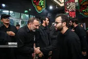 پسر سردار سلیمانی در مراسم ختم مادر این مداح معروف + ببینید 