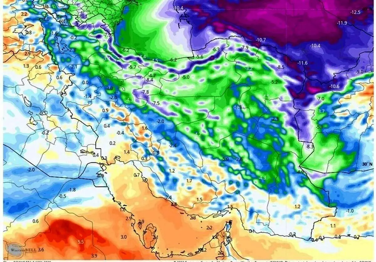 پیش‌بینی هواشناسی تهران و ایران ۳ روز آینده/ جدول وضعیت هوا برای فردا اربعین