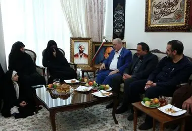 دیدار فرماندهان سپاه با خانواده سپهبد شهید «غلامعلی رشید»
