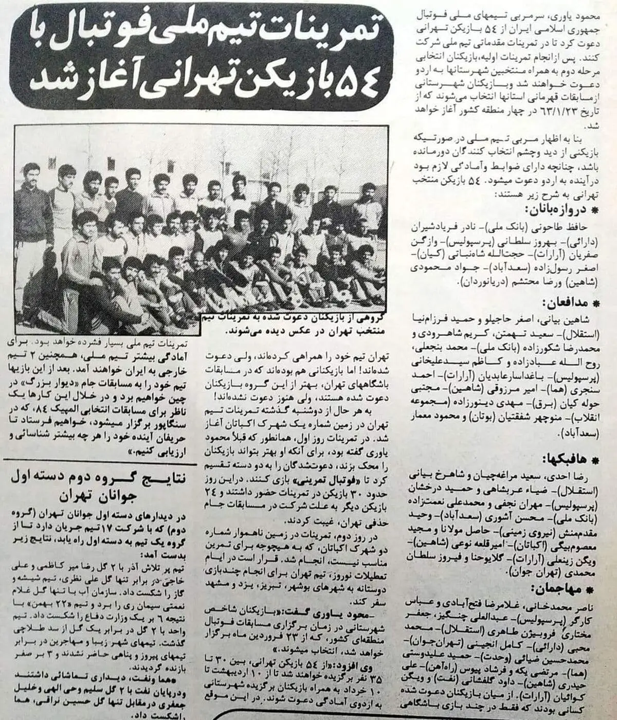 این همه بازیکن در اردوی تیم ملی!+عکس