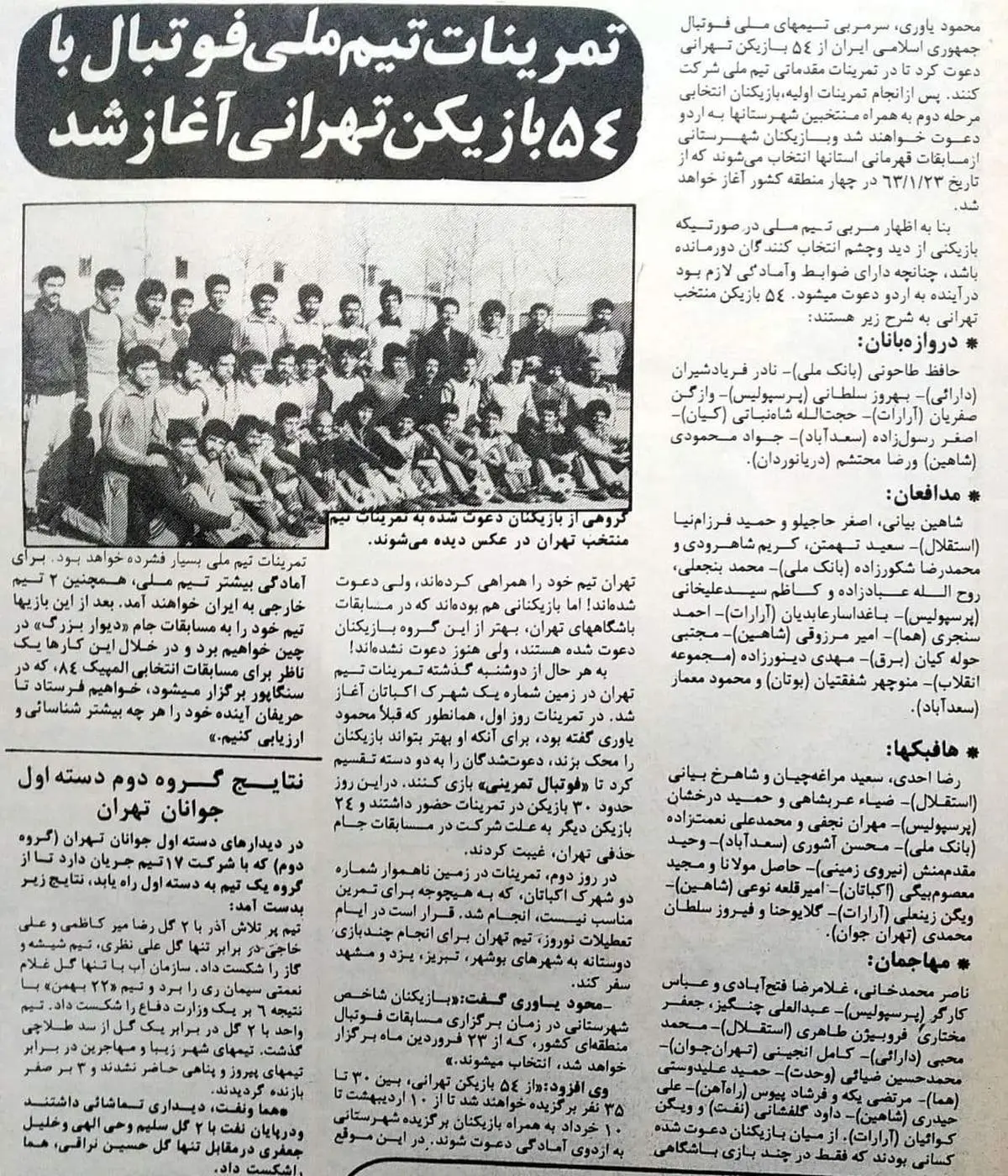 این همه بازیکن در اردوی تیم ملی!+عکس