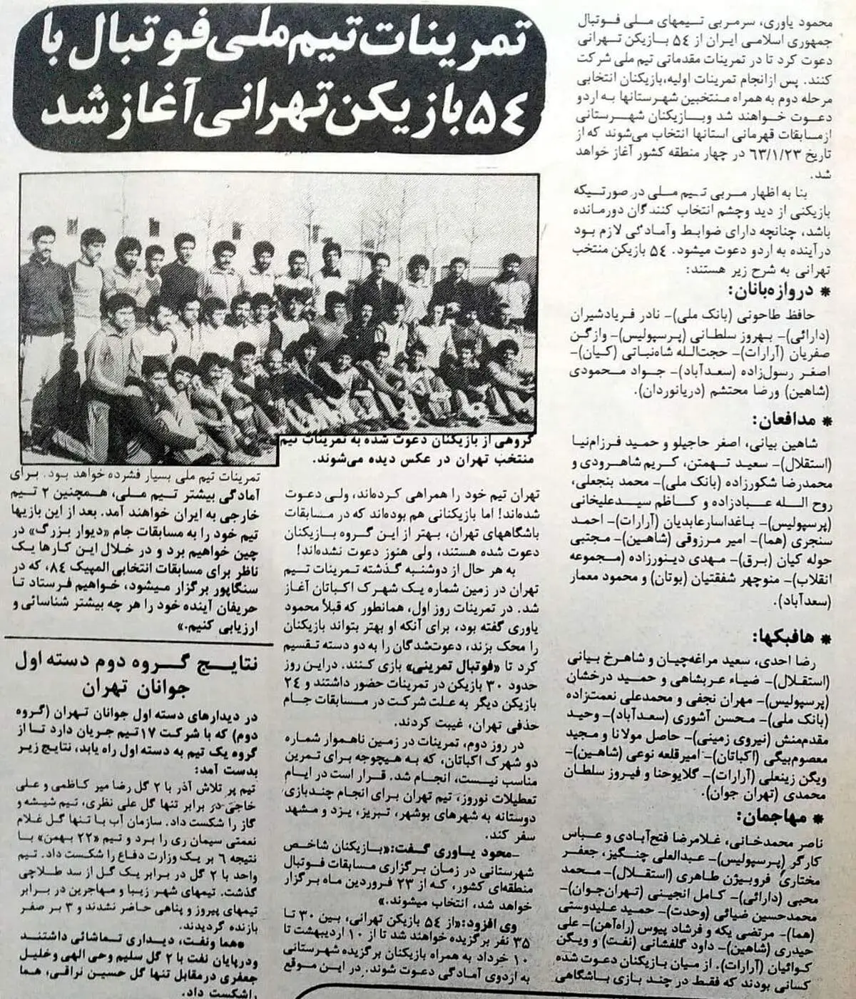 این همه بازیکن در اردوی تیم ملی!+عکس