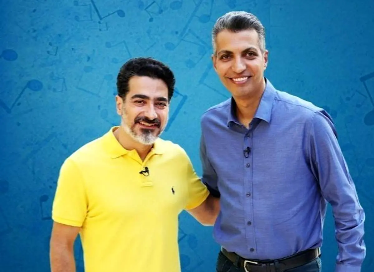 جنجالی ترین عکسی که از مصاحبه عادل و همایون شجریان بیرون آمد!/ عکس