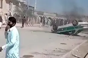 فیلم لحظه تبادل آتش سنگین در کلانتری زاهدان + بببینید 