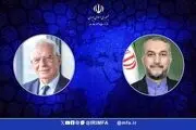 امیرعبداللهیان خطاب به بورل: ایران راهی جز تنبیه اسرائیل در چارچوب دفاع مشروع نداشت