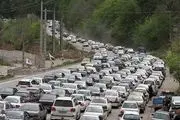 ترافیک سنگین تعطیلات در مسیرهای خروجی شمال