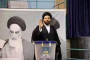 سید علی خمینی در انتخابات شرکت کرد