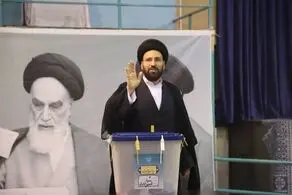 سید علی خمینی در انتخابات شرکت کرد