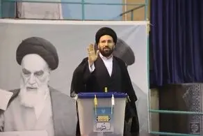 سید علی خمینی در انتخابات شرکت کرد