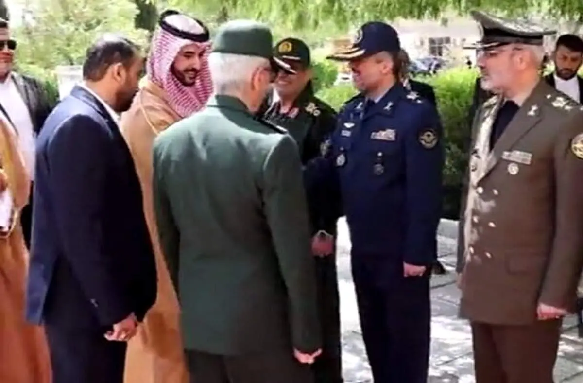 استقبال سرلشکر باقری از وزیر دفاع عربستان سعودی 