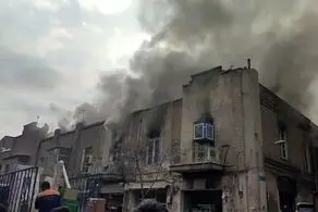 گراند هتل در آتش سوخت/ علت نامشخص!