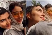 فیلم جنجالی موتورسواری سونیا و سنا حسینی بازیگران پایتخت7