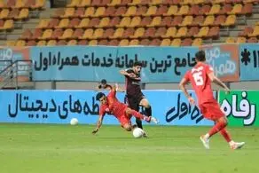 درگیری در پایان مسابقه پرسپولیس و فولاد