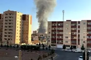 آتش‌سوزی در مناطق مسکونی پرند/ تصاویر