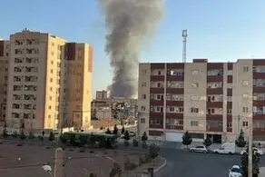 آتش‌سوزی در مناطق مسکونی پرند/ تصاویر