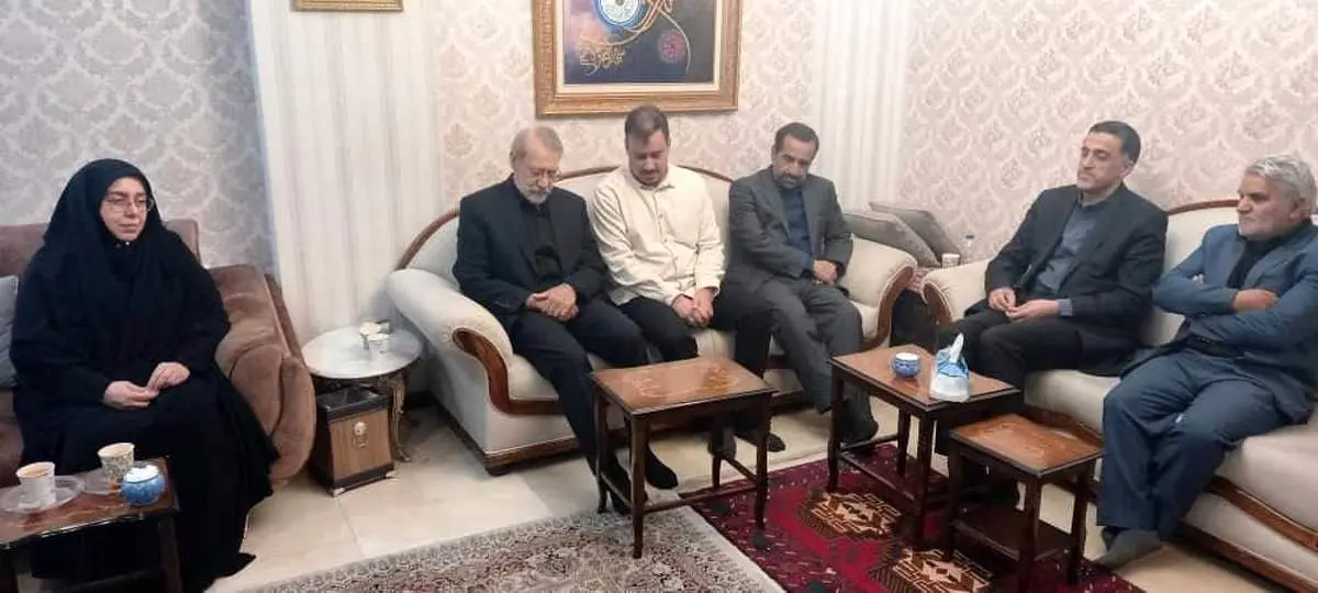 علی لاریجانی به منزل حسین امیرعبداللهیان رفت + عکس