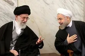 عکس از بوسه روحانی بر پیشانی رهبری + ببینید 