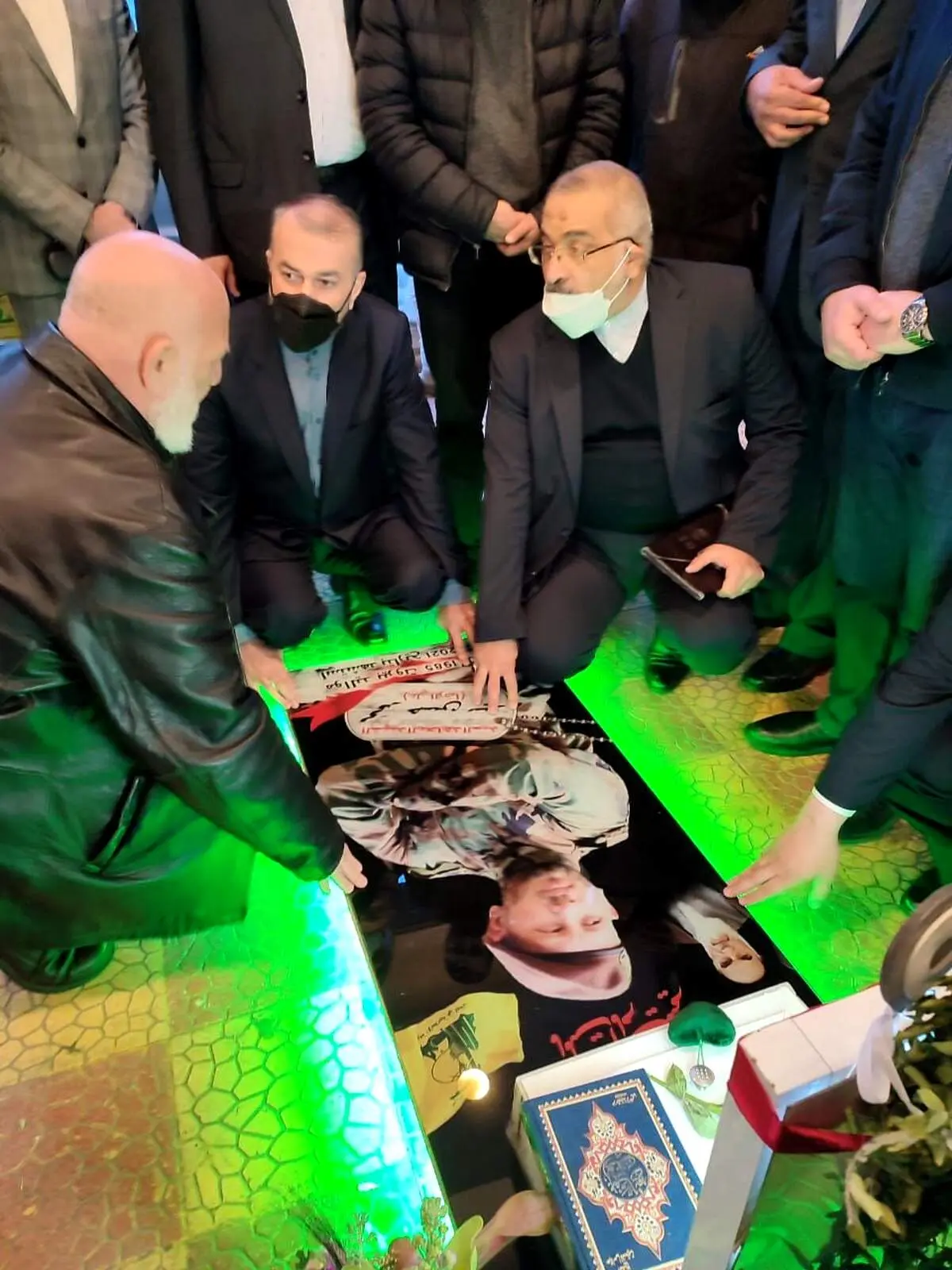حضور امیرعبداللهیان در روضة الشهدا