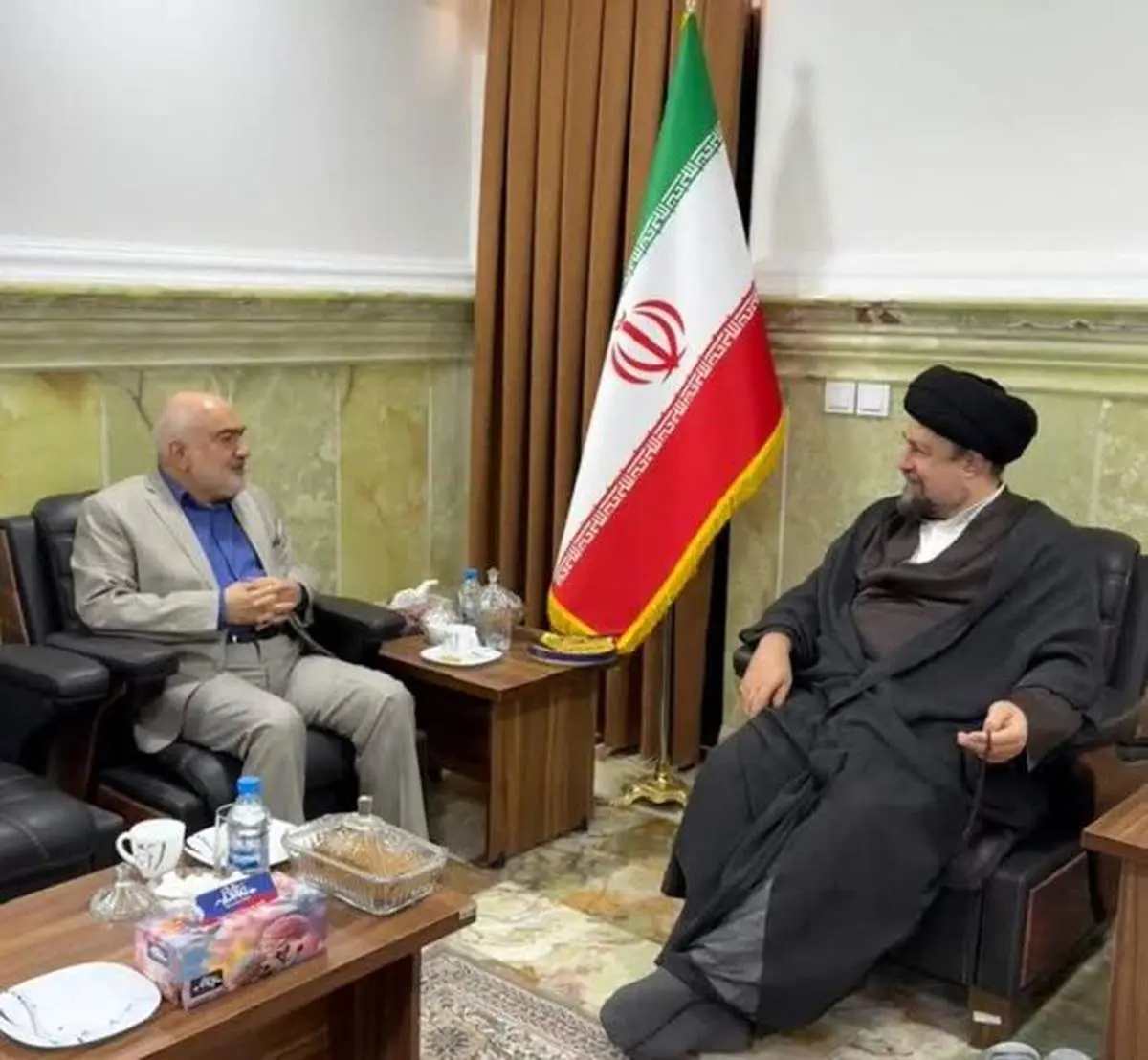 دیدار استاندار خوزستان با سیدحسن خمینی