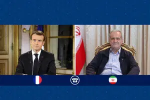 مکرون: جزو  نخستین کشورهایی بودیم که حمله نظامی آمریکا و اسرائیل به ایران را محکوم کردیم 