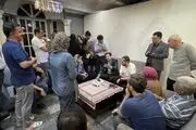 بازدید عبدالکریم حسین زاده و نرجس سلیمانی از محل اسکان آوارگان جنگ دوازده روزه