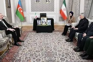 حضور الهام علی اف در سفارت ایران در باکو