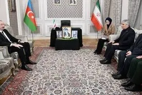 حضور الهام علی اف در سفارت ایران در باکو