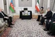حضور الهام علی اف در سفارت ایران در باکو
