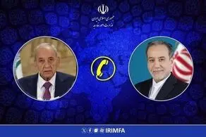 رایزنی تلفنی عراقچی با رئیس مجلس نمایندگان لبنان