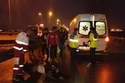 تصادف هولناک تریلی و اتوبوس مسافربری  در آزادراه کاشان-قم/ جزئیات