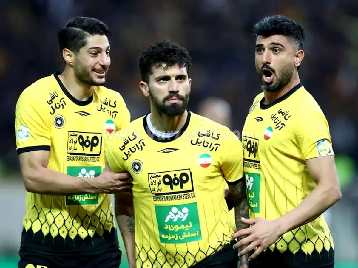 سپاهان با ۵ غایب مقابل ملوان