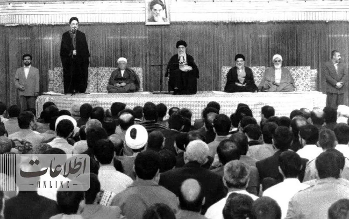 عکس سیدمحمدخاتمی، ناطق نوری و رهبری در بیت + ببینید