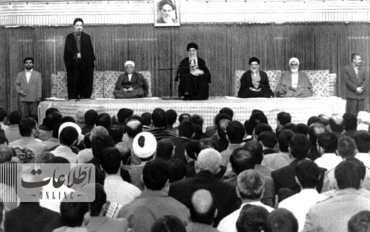 عکس سیدمحمدخاتمی، ناطق نوری و رهبری در بیت + ببینید 