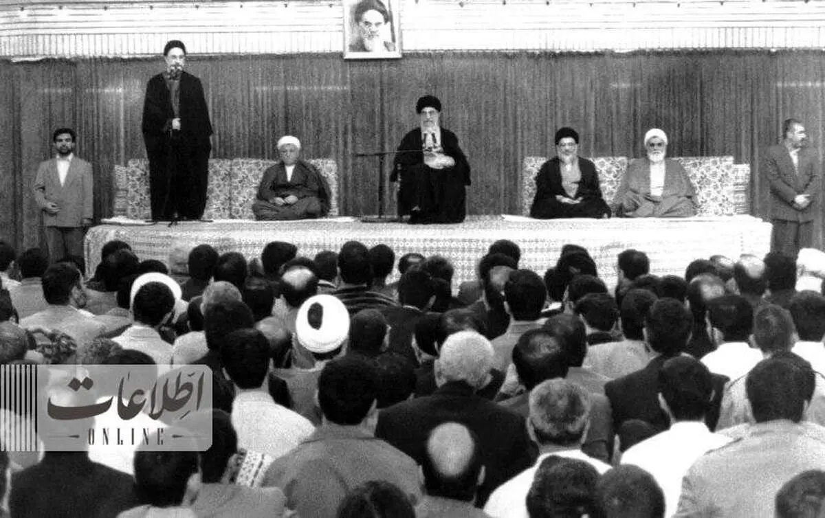 عکس سیدمحمدخاتمی، ناطق نوری و رهبری در بیت + ببینید 