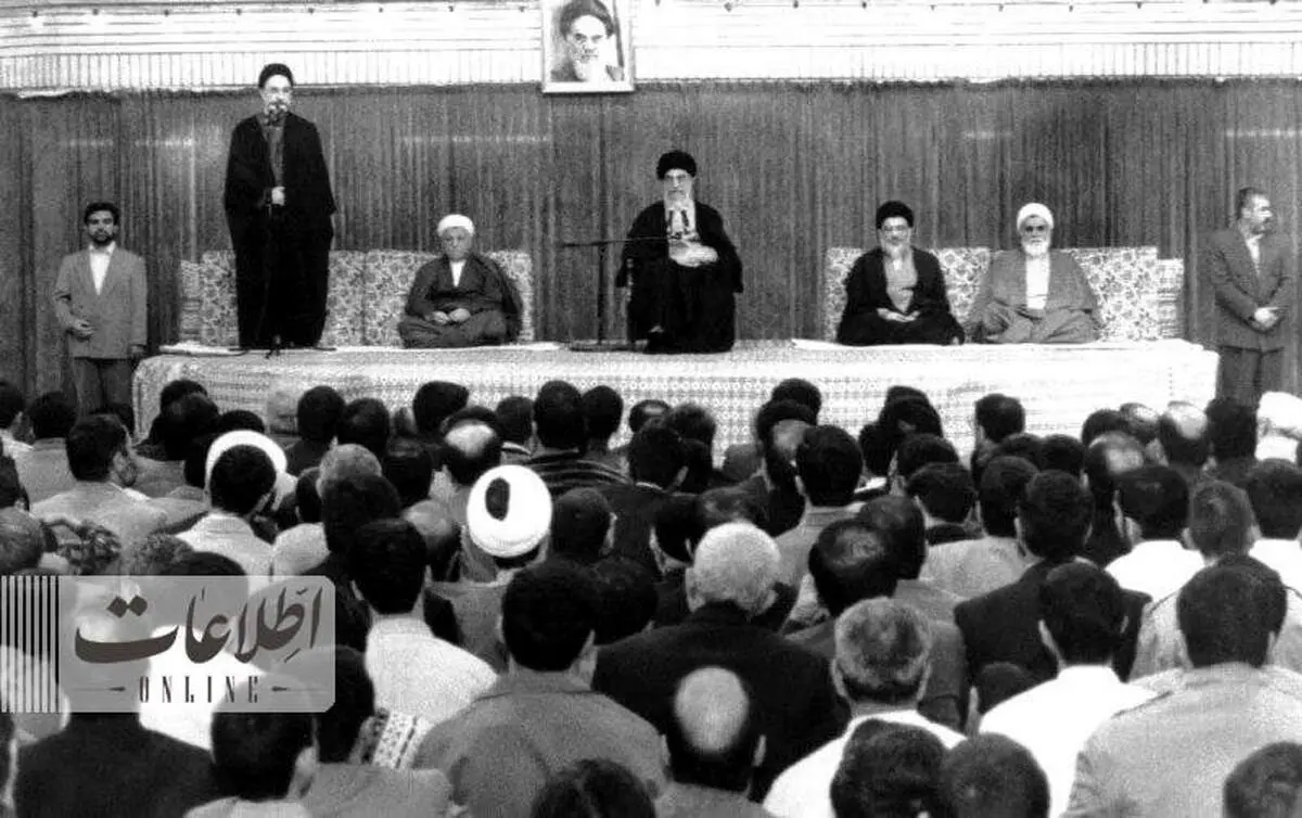 عکس سیدمحمدخاتمی، ناطق نوری و رهبری در بیت + ببینید 