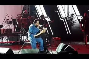 اجرای عاشقانه رضا صادقی و دخترش در کنسرت/ فیلم
