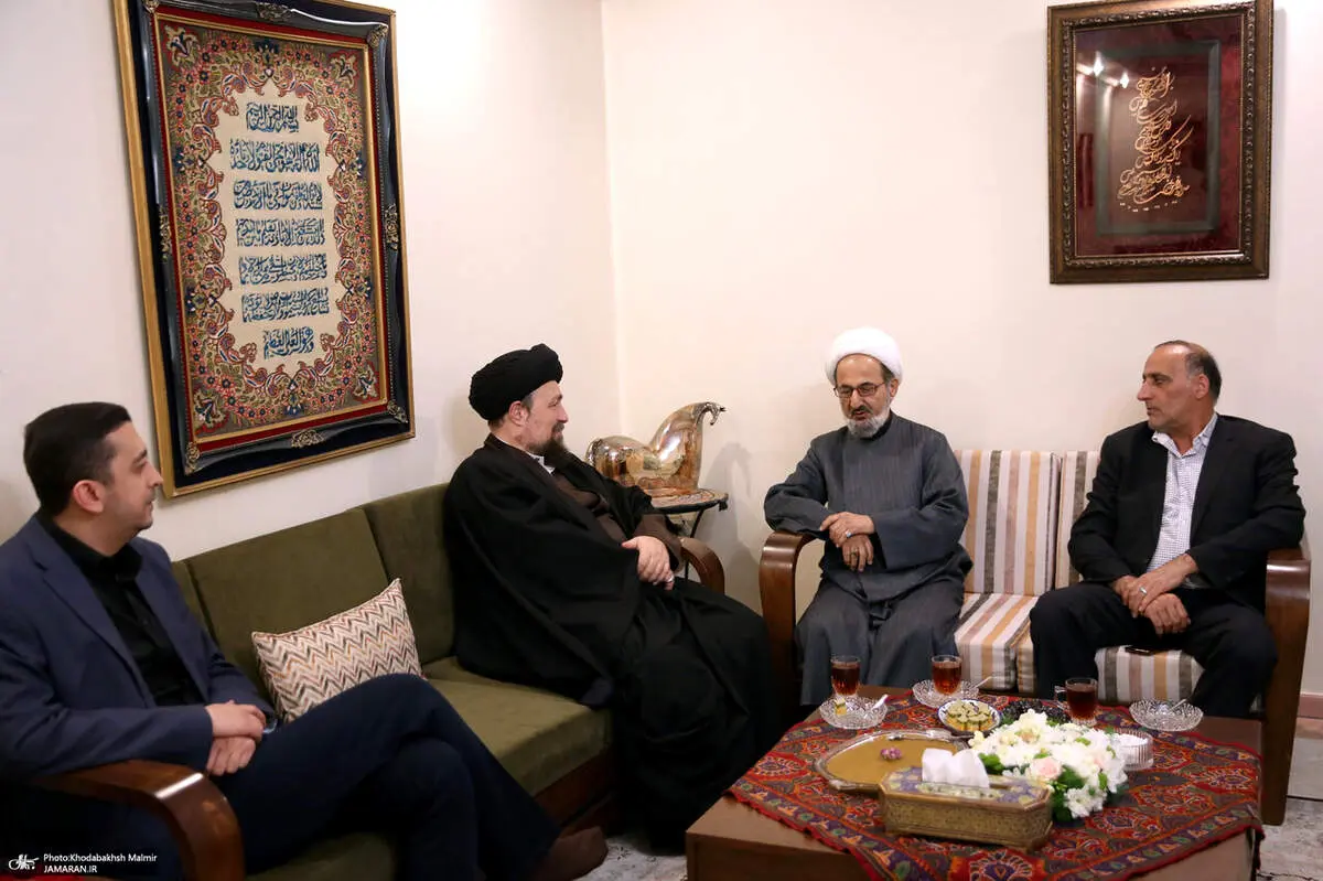 سیدحسن خمینی به منزل زهرا شجاعی رفت + ببینید 