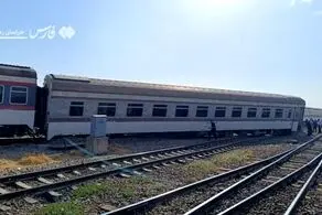اولین تصاویر از حادثه قطار تهران مشهد