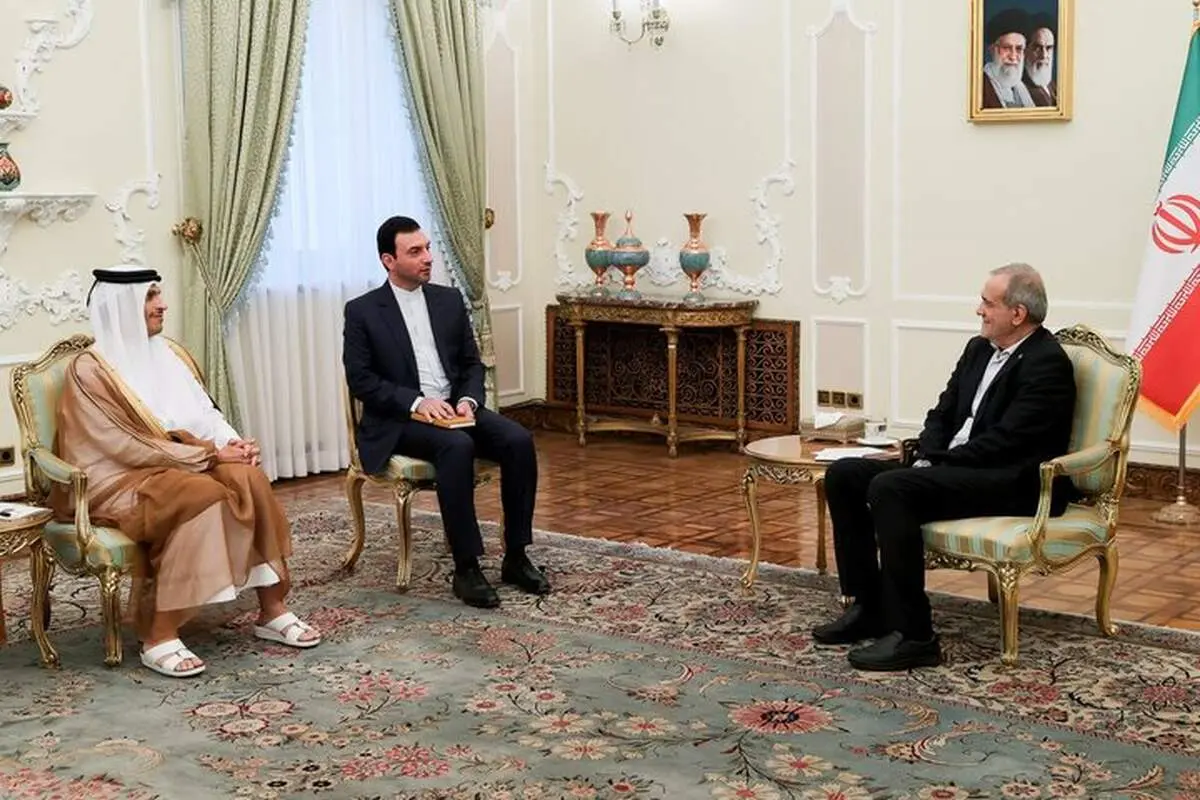 نخست وزیر قطر با پزشکیان دیدار کرد 