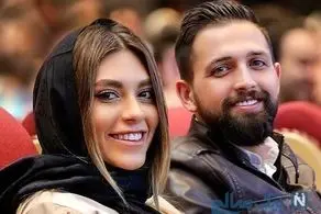 بازیگر جوان جنجالی و همسرش در محل رای گیری + ببینید 