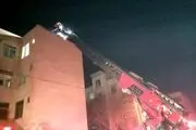 آتش سوزی مهیب یک خوابگاه دانشجویی در کریمخان تهران/ ۱۱ نفر مصدوم شدند