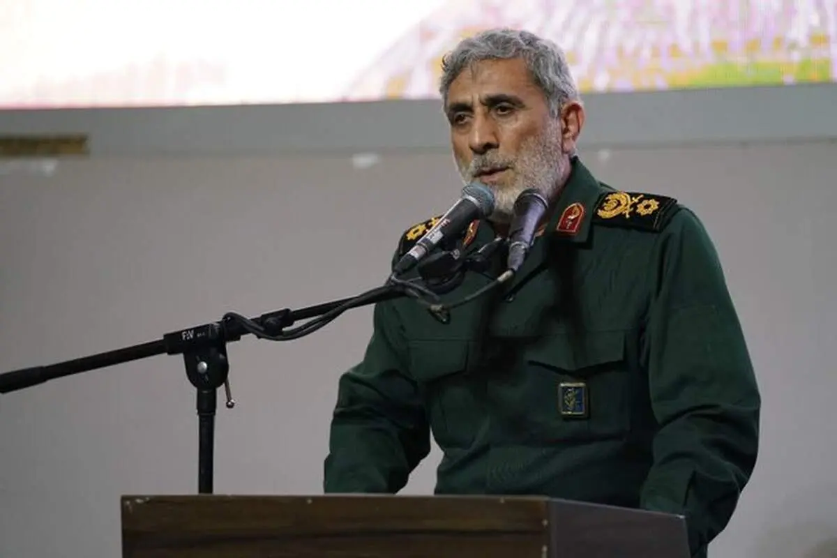 هشدار شدیداللحن سردار قاآنی به صهیونیست ها 
