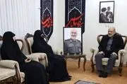دیدار جانشین رئیس ستادکل نیروهای مسلح با خانواده شهید سلامی