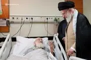 عیادت رهبر انقلاب از آیت الله نوری همدانی